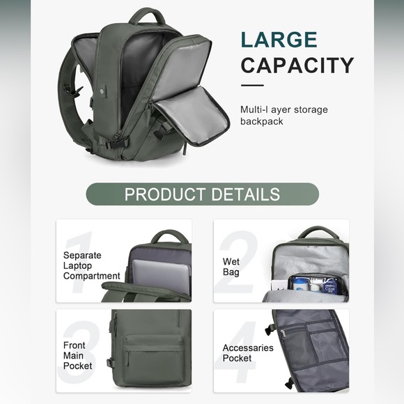 Travel/ Work Backpack - Picture 5 of 6